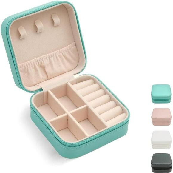 Other - Mini jewelry travel case small portable organizer box for rings earrings necklac